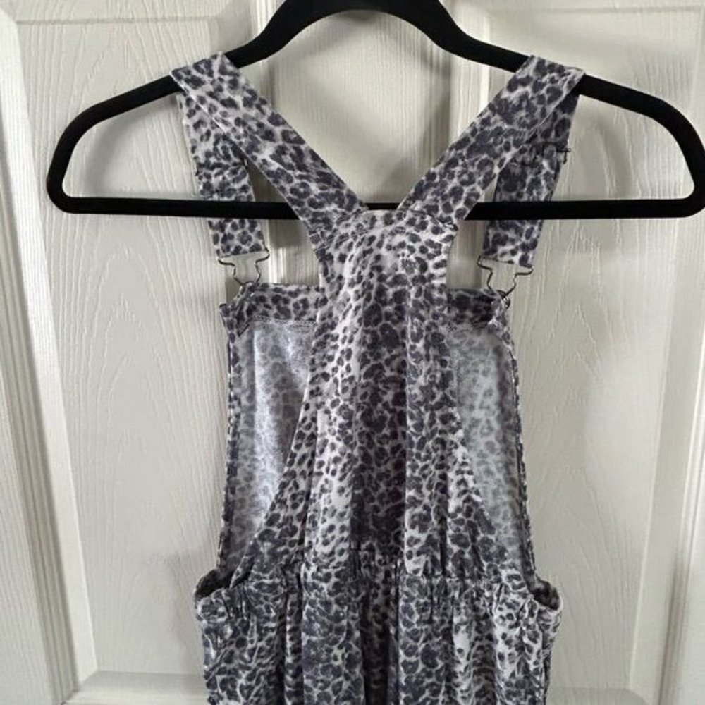 DayTrip Youth Leopard Jogger Overalls, Sz Medium - Picture 9 of 16